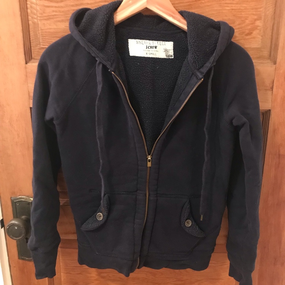 J. Crew Sherpa Fleece Hoodie